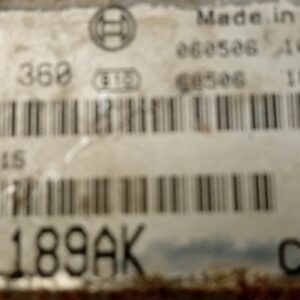 CENTRALINA MOTORE JEEP GRAND CHEROKEE 3.0 CRD BOSCH 0281013360, 0 281 013 360 P56044189AK, P56044 189AK  Read more: https://www.worldecu.com/it/Centralina-motore-jeep-grand-cherokee-30-crd-bosch-0281013360-0-281-013-360-p56044189ak-p56044-189ak-cemea
