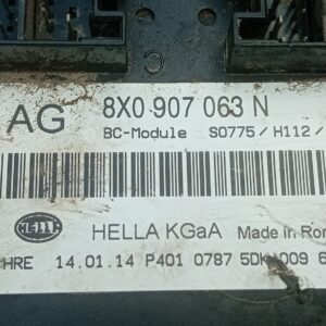 8X0907063N BODY COMPUTER REM AUDI Q3 (8UB-8UG) QUATTRO 2.0 TFSI 16V AUT 170CV 20